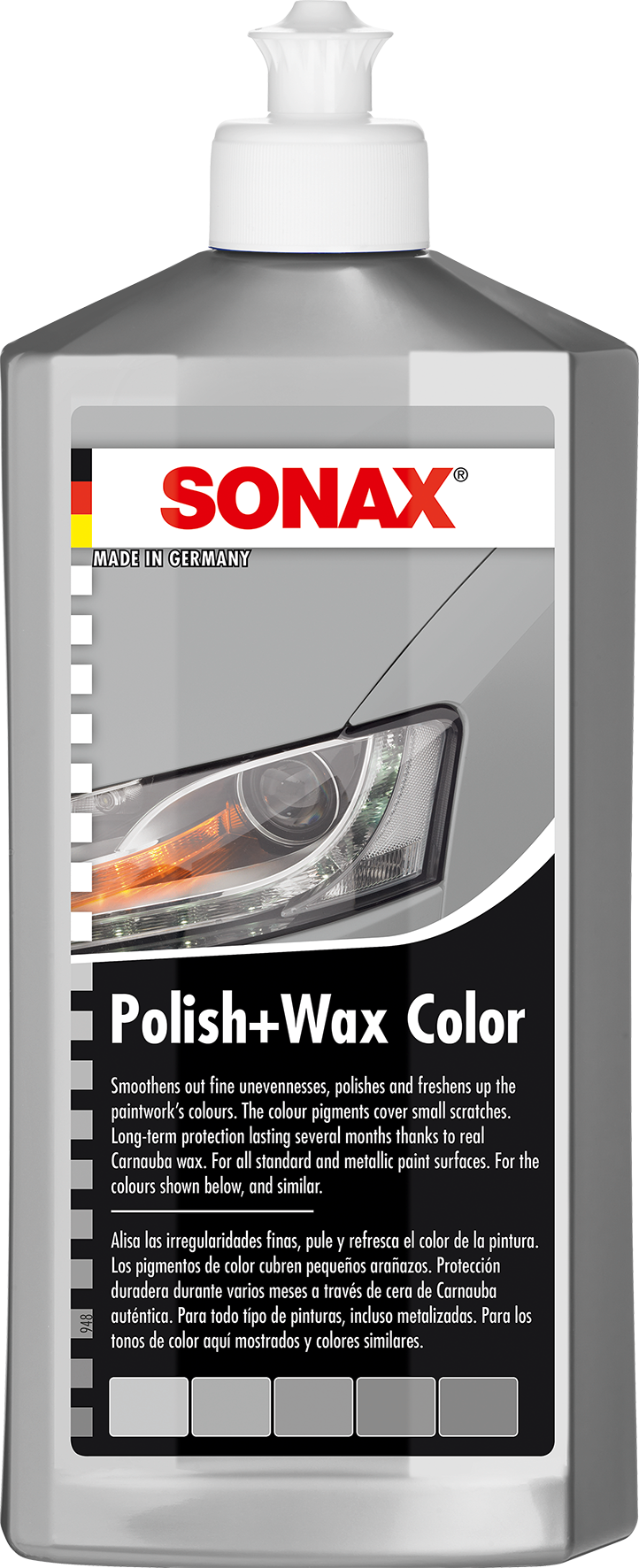 SONAX pulēšanas pasta ar vasku un sudraba krāsas pigmentiem