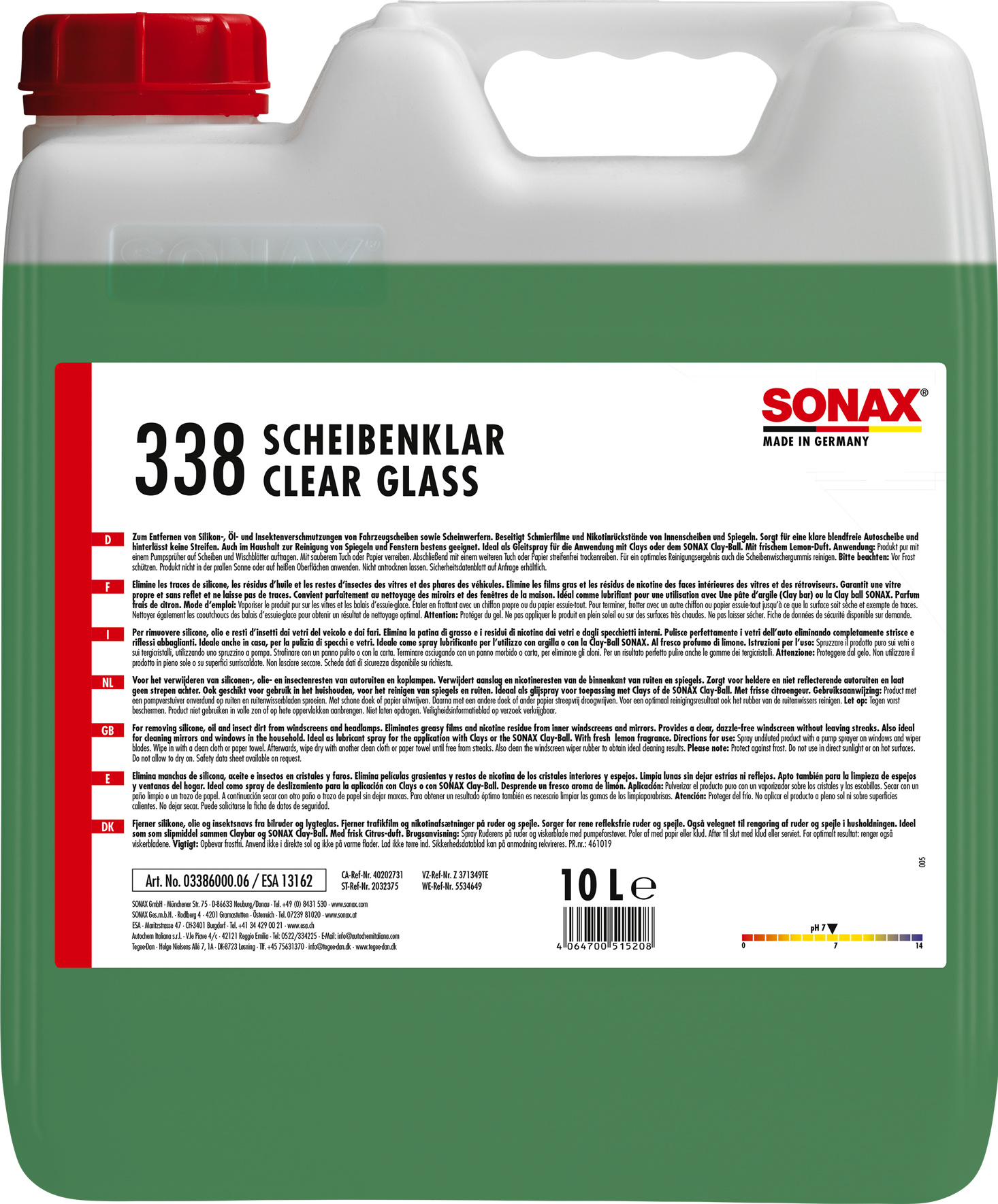 SONAX Stikla tīrīšanas līdzeklis