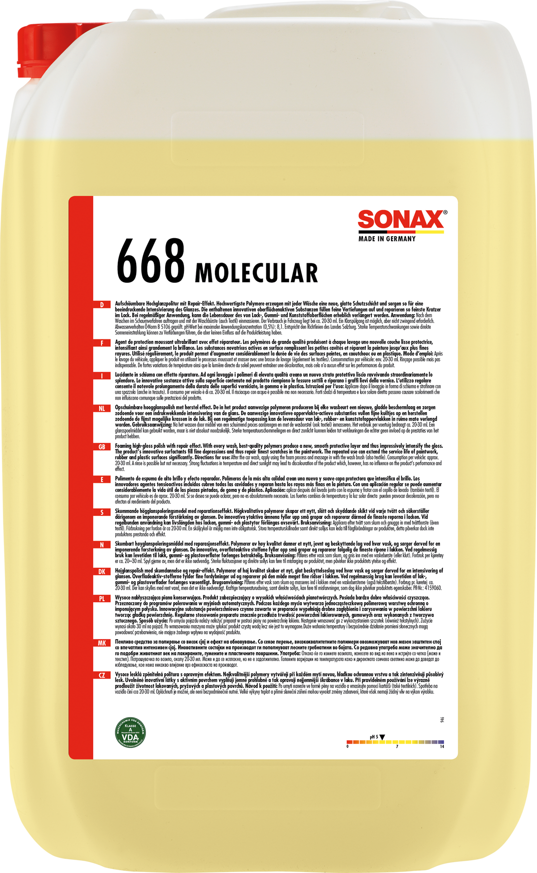 SONAX MOLECULAR Spīduma konservācijas putas