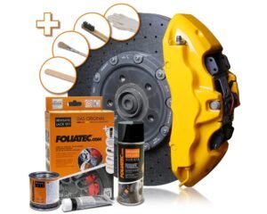 FOLIATEC Brake Caliper Lacquer Set - performance yellow glossy
