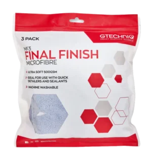 GTECHNIQ MF3 Final Finish Microfibre 3-pack - mikrošķiedras dvielis/salvete