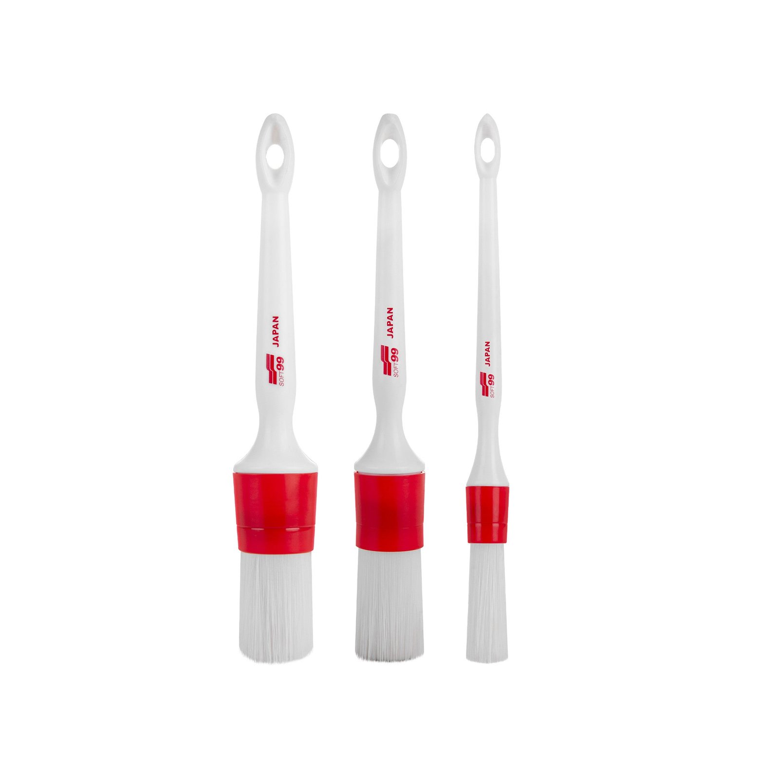 SOFT99 Exterior Brushes Set - eksterjera birstu komplekts, 3 pcs.