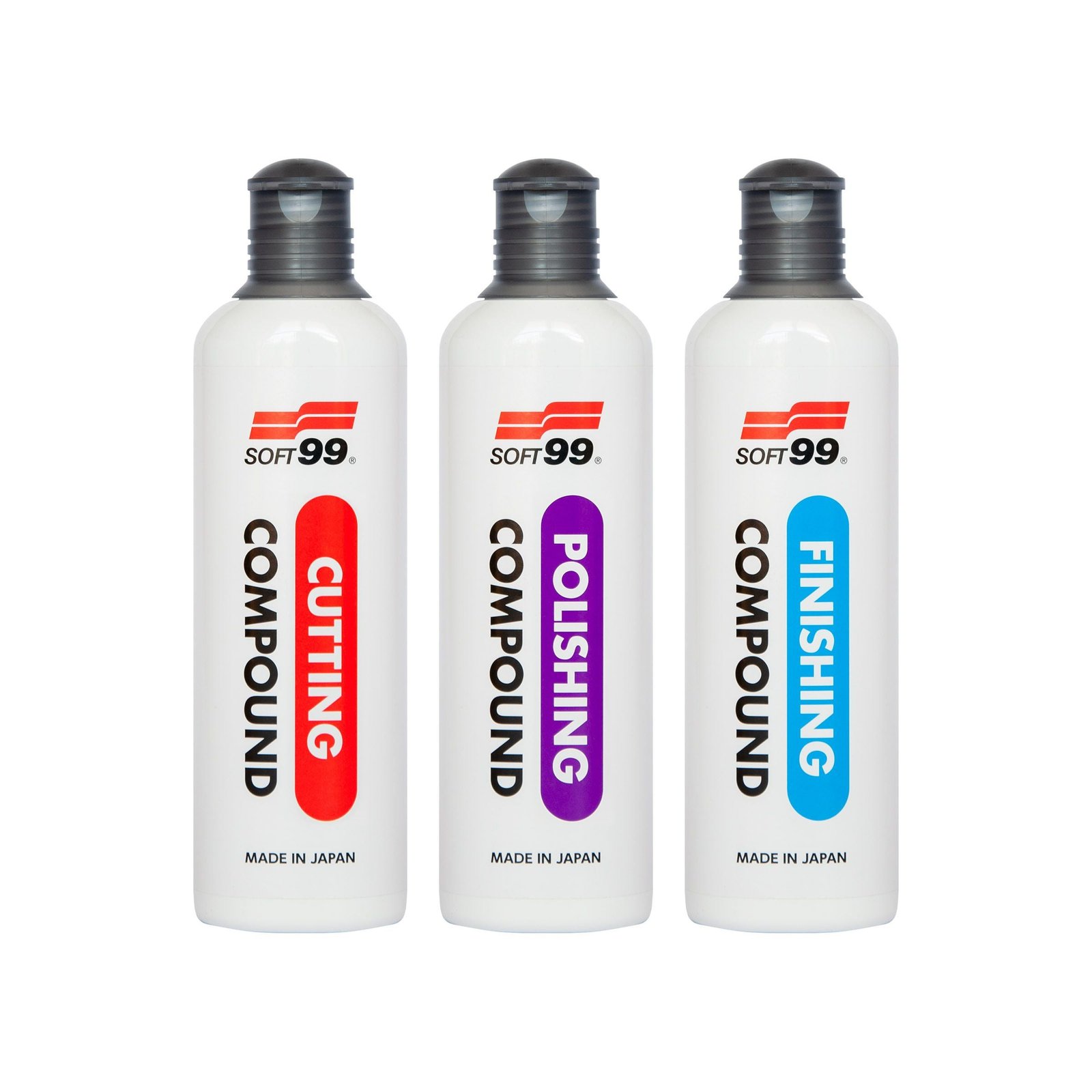 SOFT99 Polishing Pastes Set - pulēšanas pastu komplekts