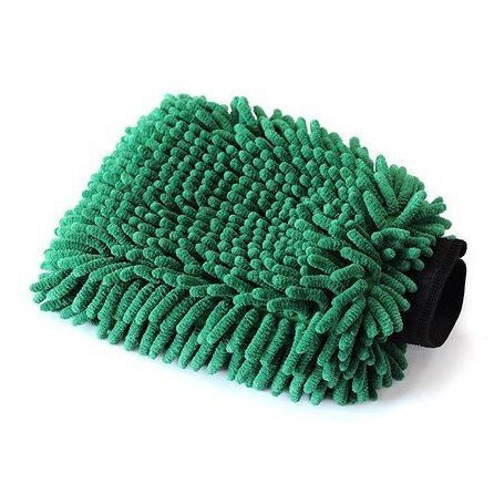 MAXSHINE CHENILLE WASH MITT GREEN - Mikrošķiedras mazgāšanas cimds