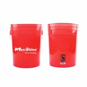 MAXSHINE WASH BUCKET TRANSPARENT RED 20L - Auto mazgāšanas spainis