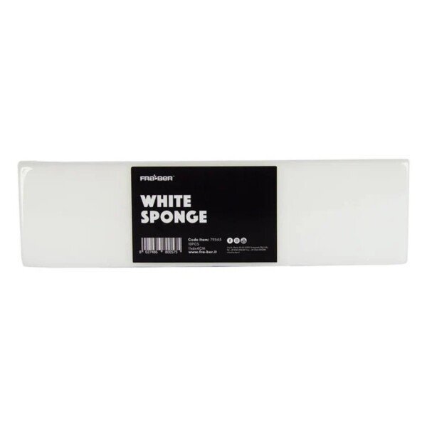 FRA-BER WHITE SPONGE 10pcs 11x6x4cm - Melamīna tīrīšanas sūklis
