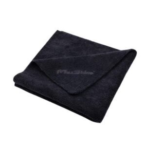 MAXSHINE ALL PURPOSE EDGELESS BLACK 330GSM 40x40cm, 5 gab. - Mikrošķiedras lupatiņa
