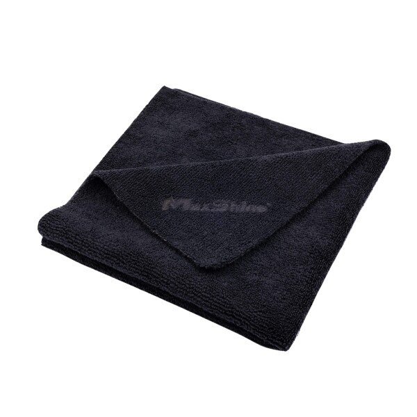 MAXSHINE ALL PURPOSE EDGELESS BLACK 330GSM 40x40cm, 5 gab. - Mikrošķiedras lupatiņa