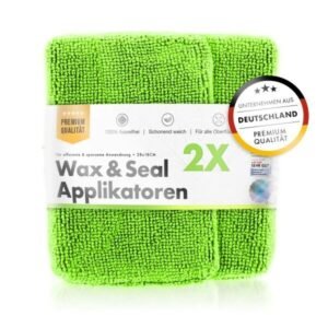 CHEMICALWORKZ MICROFIBER WAX/SEALANT APPLICATOR GREEN 2gab. - Mikrošķiedras aplikators