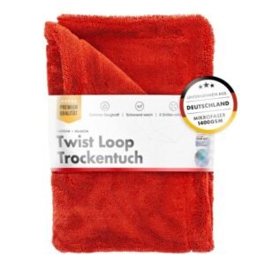 CHEMICALWORKZ SHARK TWISTED TOWEL RED 1400GSM 40x60cm - Dvielis žāvēšanai