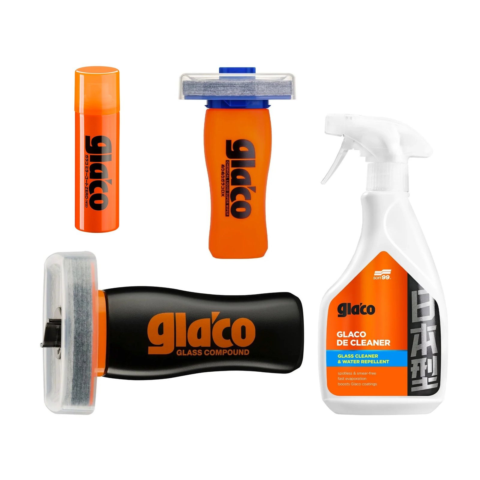 SOFT99 Glaco DX Set - stikla tīrīšanas un antilietus komplekts