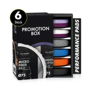 CHEMICALWORKZ PERFORMANCE PADS PROMOTION BOX 6pcs 75mm Pulēšanas ripu komplekts