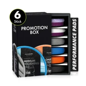 CHEMICALWORKZ PERFORMANCE PADS PROMOTION BOX 6pcs 125mm Pulēšanas ripu komplekts