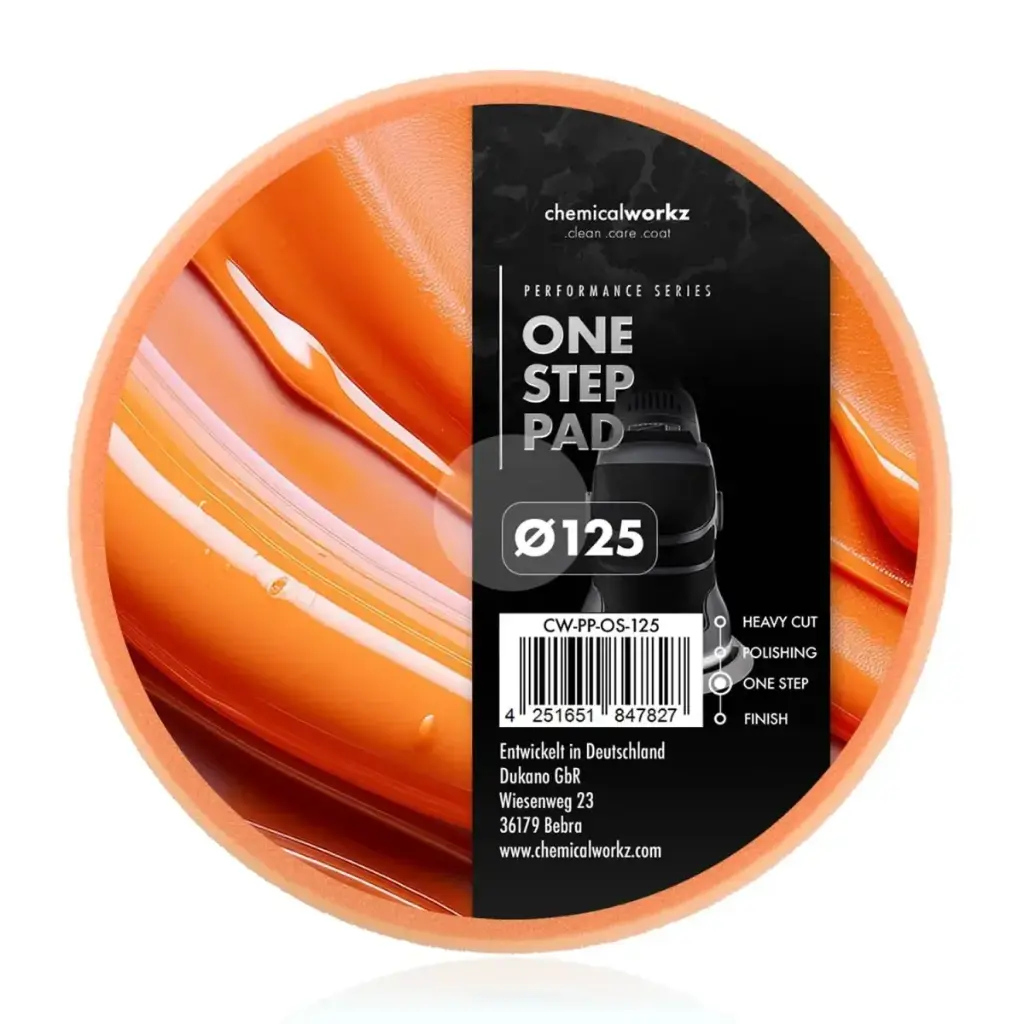 CHEMICALWORKZ ONE STEP PERFORMANCE PAD Pulēšanas ripa - 125mm