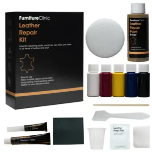 FURNITURE CLINIC COMPLETE LEATHER REPAIR KIT Ādas izstrādājumu retušēšanas komplekts - Black