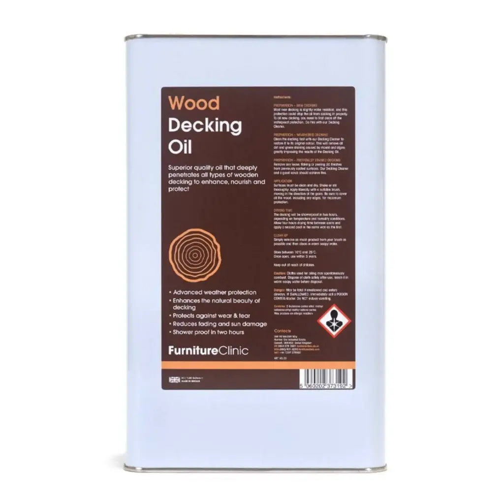 FURNITURE CLINIC CLEAR DECKING OIL 5L Terases eļļa (caurspīdīga)
