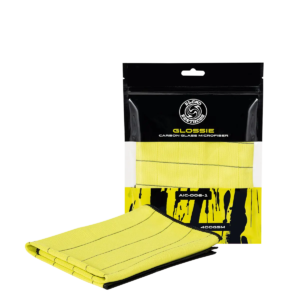 BLEND BROTHERS Glossie Yellow Carbon Glass Microfiber - Yellow 1pcs - stiklu tīrīšanas drāna