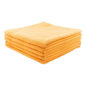 Carbon Collective 350GSM Edgeless Panel Wipe Microfibre Cloths (5 Pack) - 5 Pack Orange - mikrošķiedras drāna pulēšanai