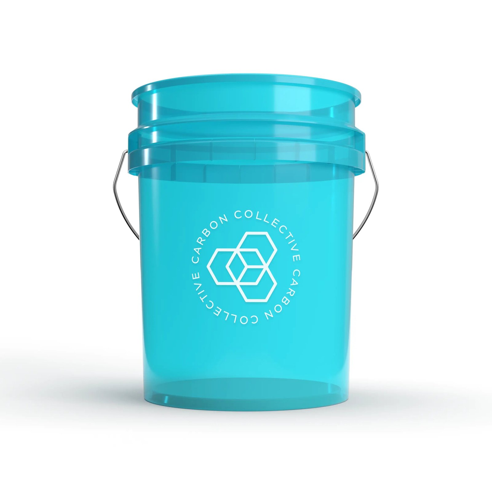 Carbon Collective Clear Teal Detailing Bucket 20L Clear Teal - mazgāšanas spaiņa piederums