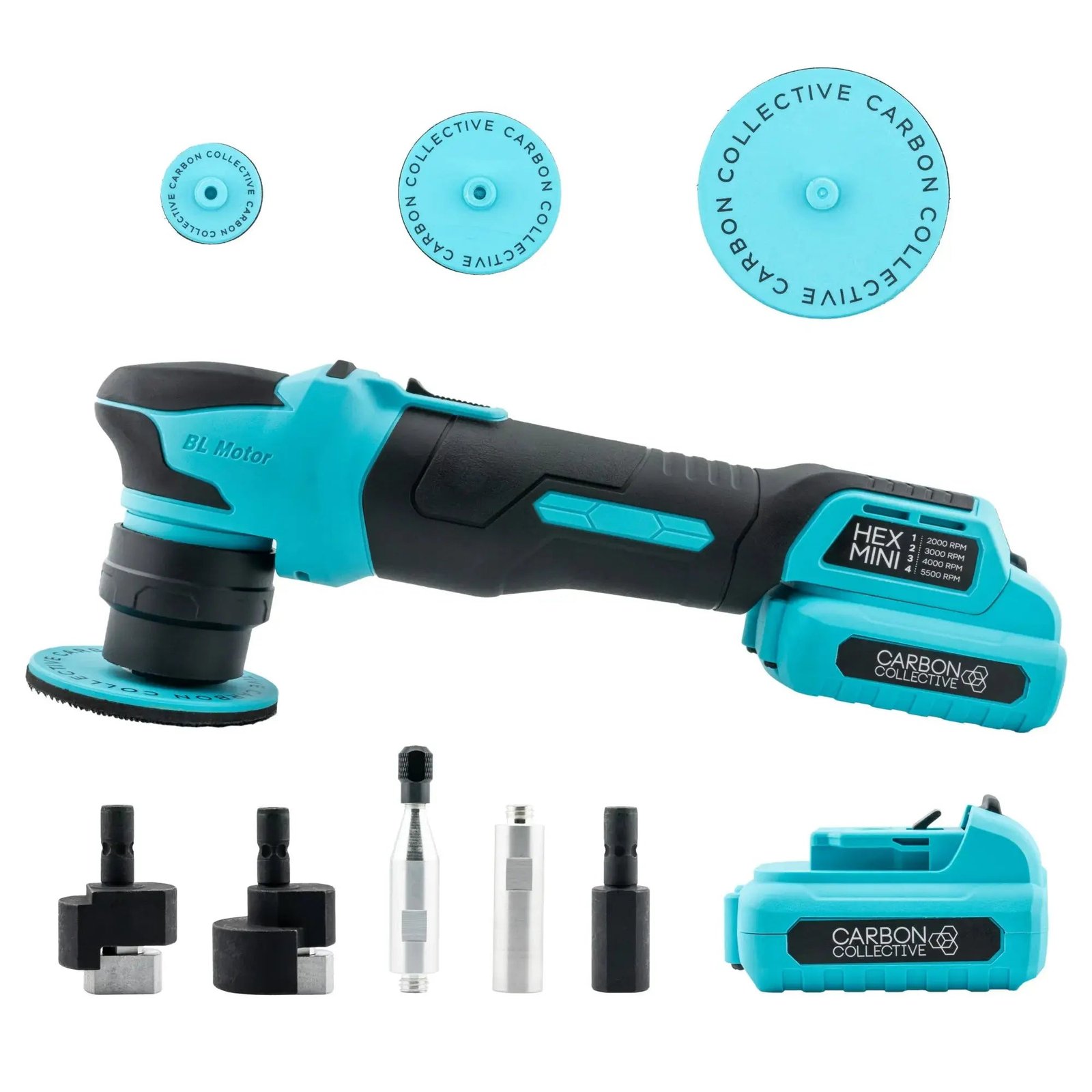 Carbon Collective Hex Mini Cordless Mini Polisher - 1pcs - pulēšanas mašīna
