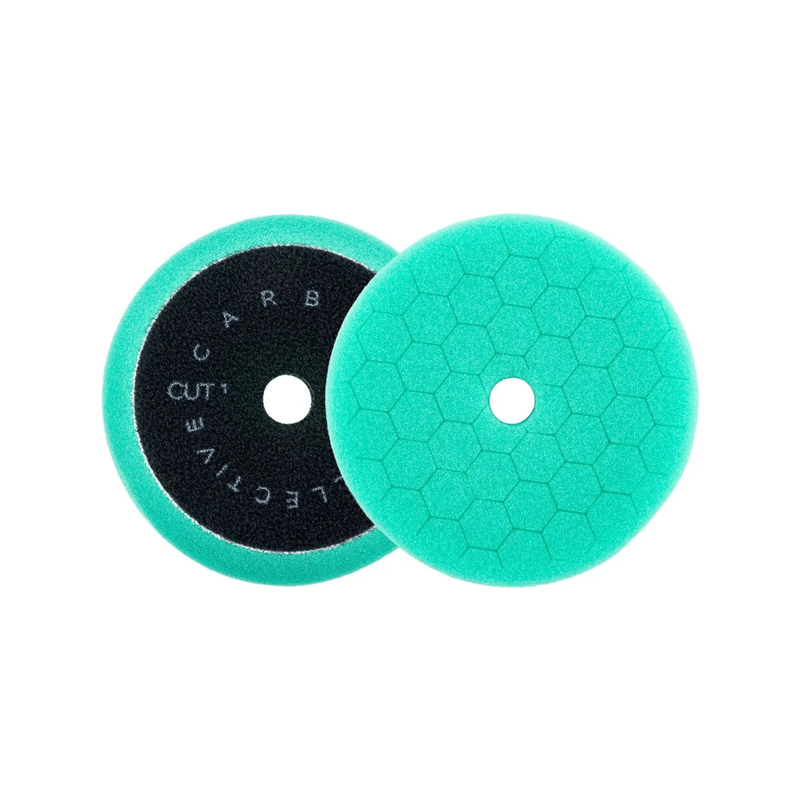 Carbon Collective Hex Polishing Pads 3" (80mm) - Compound 1 Green - porolona pulēšanas ripa