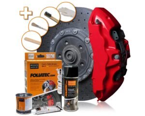 FOLIATEC Brake Caliper Lacquer Set - racing rosso glossy - bremžu suportu krāsu komplekts